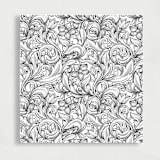 "Modern Black and White Floral Liner | Set of 25 Square Envelope Liners" - Envelope Liners in multicolor by Nikki Turner
