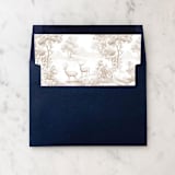 "A7 Envelope Liners Forest Toile Pattern Square Flap (set of 10)" - Envelope Liners in beige by Design by Laney