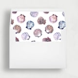 "Irredescent Seashell Liner | Set of 25 Square Envelope Liners" - Envelope Liners in multicolorassorted-colors by Nikki Turner