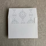"grace floral dusty sage envelope liner for A7 square flap envelope | pack of 10" - Envelope Liners in green by Ivory Invitations