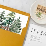 "A7 Envelope Liners Winter Christmas Trees (set of 10) Square" - Envelope Liners in green by Design by Laney
