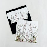 "Elegant Wildflowers and butterfly, Floral Wedding Invitation Envelope 5x 7, Set of 10" - Envelope Liners in pink by Eva Friesen