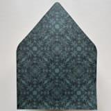 "A7 Envelope Liners Isabella in Deep Green for Euro Flap Envelopes | Pack of 10" - Envelope Liners in green by Renée Stramel