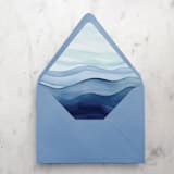 "A7 Envelope Liners Ocean Waves Beach (set of 10)" - Envelope Liners in multicolor by Design by Laney