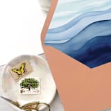 "A7 Envelope Liners Ocean Waves Beach (set of 10)" - Envelope Liners in multicolor by Design by Laney