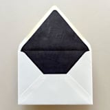 "A7 Envelope Liners Fresco Texture in Ebony for Euro Flap Envelopes | Pack of 10" - Envelope Liners in black by Renée Stramel