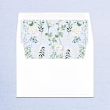 "Blue and White Chinoiserie Vine Envelope Liner Square Flap" - Envelope Liners in blue by Papel Custom Design