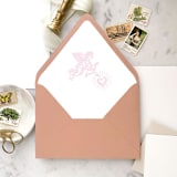 "A7 Envelope Liners Pink Cupid (set of 10)" - Envelope Liners in pink by Design by Laney