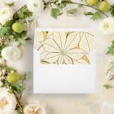 "Leaves from Nature | Set of 25 Envelope Liners" - Envelope Liners in yellow by Nikki Turner
