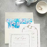 "Winter Watercolor Envelope Liner | Set of 10" - Envelope Liners in blue by Cotton and Bow