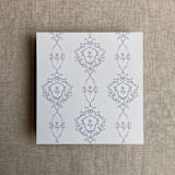 "grace floral steel blue envelope liner for A7 square flap envelope | pack of 10" - Envelope Liners in blue by Ivory Invitations