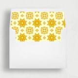 "Vintage Gold and Yellow Liner | Set of 25 Square Envelope Liners" - Envelope Liners in multicolor by Nikki Turner
