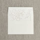 "Blush nude greenery straight flap envelope liner for A7 (5"x7") invitations | Set of 10" - Envelope Liners in natural by Maria Ferrer G.