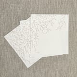 "Blush nude greenery straight flap envelope liner for A7 (5"x7") invitations | Set of 10" - Envelope Liners in natural by Maria Ferrer G.