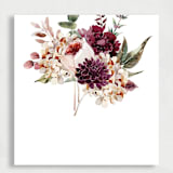 "Deep Burgundy Floral  Liner | Set of 25 Envelope Liners" - Envelope Liners in multicolor by Nikki Turner