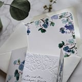 "Sweet Pea Watercolor Envelope Liner | Set of 10" - Envelope Liners in beige by Campofiore Paper Studio