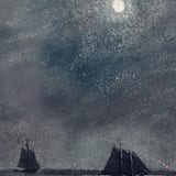 "A7 Fine Art Envelope Liners // Moonlit Voyage (Set of 25)" - Envelope Liners in gray by Clover and Lamb