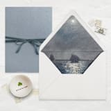 "A7 Fine Art Envelope Liners // Moonlit Voyage (Set of 25)" - Envelope Liners in gray by Clover and Lamb