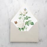 "A7 Envelope Liners Roses and Butterflies (set of 10)" - Envelope Liners in white by Design by Laney
