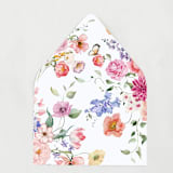 "Springtime Flutter Envelope Liner | Set of 25 Euro Envelope Liners" - Envelope Liners in pink by Nikki Turner
