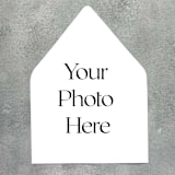 "Custom Photo Envelope Liners | Set of 10 | For 5x7” invitations" - Envelope Liners in multicolor by Cotton and Bow