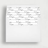 "I Heart You Liner | Set of 25 Square Envelope Liners" - Envelope Liners in black by Nikki Turner