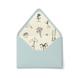 "Wedding Doodles Envelope Liner | Set of 10" - Envelope Liners in multicolorassorted-colors by Paper Haven