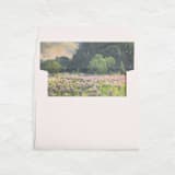 "A7 Envelope Liners Square Flap // Lavender Wildflowers (Set of 25)" - Envelope Liners in multicolorassorted-colors by Clover and Lamb