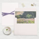 "A7 Envelope Liners Square Flap // Lavender Wildflowers (Set of 25)" - Envelope Liners in multicolorassorted-colors by Clover and Lamb