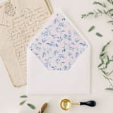 "Too Blue  | Set of 25 Euro Envelope Liners" - Envelope Liners in blue by Nikki Turner