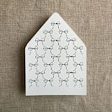 "Black ribbon bows printed envelope liner for A7 euro flap envelope | pack of 10" - Envelope Liners in black by Ivory Invitations