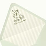"Custom Pet Illustration Striped Envelope Liner | Set of 10" - Envelope Liners in multicolorassorted-colors by Paper Haven