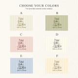 "Custom Pet Illustration Striped Envelope Liner | Set of 10" - Envelope Liners in multicolorassorted-colors by Paper Haven