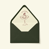 "Let’s Celebrate Couple Cocktail Envelope Liner | Set of 10" - Envelope Liners in multicolorassorted-colors by Paper Haven