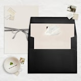 "A7 Fine Art Envelope Liners Square Flap // White Swan (Set of 25)" - Envelope Liners in pink by Clover and Lamb