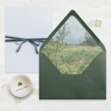 "A7 Fine Art Envelope Liners // Summer Meadow (Set of 25)" - Envelope Liners in green by Clover and Lamb