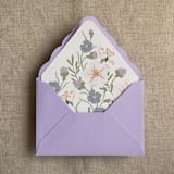 "Seao floral liner for A7 euro flap envelope | pack of 10" - Envelope Liners in multicolorassorted-colors by Ivory Invitations