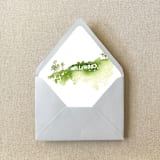 "Los Angeles Hollywood Watercolor Euroflap Envelope Liner | Set of 10 | For 5x7” invitations" - Envelope Liners in multicolorassorted-colors by Cotton and Bow