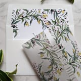 "Provence Watercolor Square Envelope Liner | Set of 10" - Envelope Liners in white by Campofiore Paper Studio