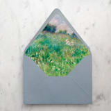 "A7 Envelope Liners Renoir's Meadow Scene (set of 10)" - Envelope Liners in multicolor by Design by Laney