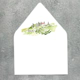 "Tuscany Italy Watercolor Euroflap Envelope Liner | Set of 10 | For 5x7” invitations" - Envelope Liners in multicolorassorted-colors by Cotton and Bow