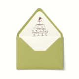 "Champagne Tower Envelope Liner | Set of 10" - Envelope Liners in multicolorassorted-colors by Paper Haven