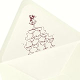 "Champagne Tower Envelope Liner | Set of 10" - Envelope Liners in multicolorassorted-colors by Paper Haven