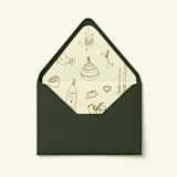 "Wedding Celebration Doodles Envelope Liner | Set of 10" - Envelope Liners in multicolorassorted-colors by Paper Haven