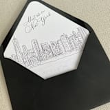 "New York City Skyline Envelope Liner | Set of 10" - Envelope Liners in white by Kimee Meyer