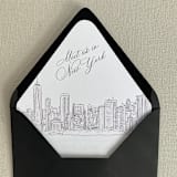 "New York City Skyline Envelope Liner | Set of 10" - Envelope Liners in white by Kimee Meyer