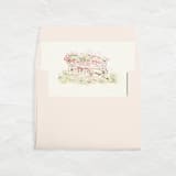"A7 Watercolor Envelope Liners Square Flap // Flower Cart (Set of 25)" - Envelope Liners in multicolorassorted-colors by Clover and Lamb