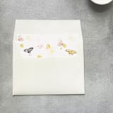 "Butterfly Watercolor Square Envelope Liner | Set of 10 | For 5x7” invitations " - Envelope Liners in multicolor by Cotton and Bow