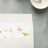 "Butterfly Watercolor Square Envelope Liner | Set of 10 | For 5x7” invitations " - Envelope Liners in multicolor by Cotton and Bow