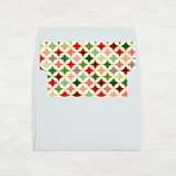 "A7 Envelope Liners Square Flap // Retro Christmas 3 (Set of 25)" - Envelope Liners in multicolorassorted-colors by Clover and Lamb